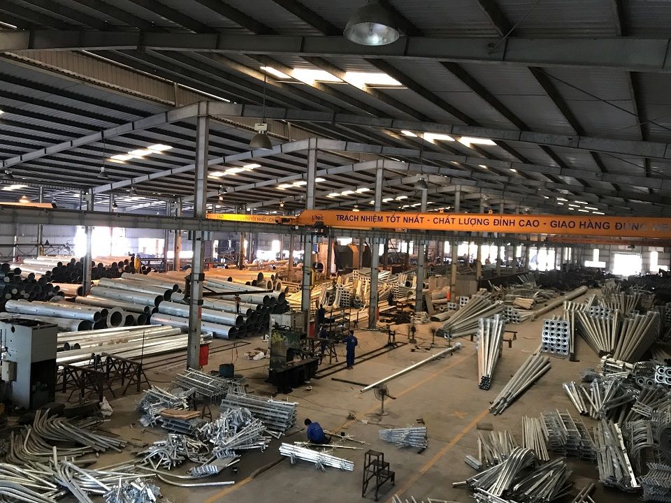 Producing Lighting Poles